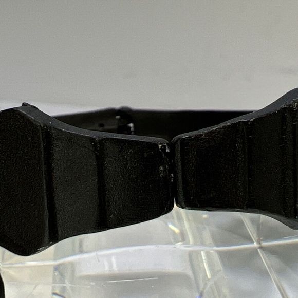 Vintage Aries Zodiac Hinged Black Metal Braclet - Picture 4 of 8